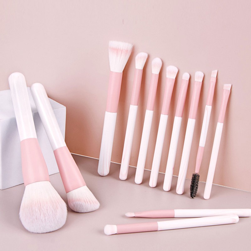 12Pcs Makeup Brushes Set Synthetic Cosmetic Brush Artificial Fiber Soft