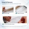 Adjustable Clear Plastic Drawer Dividers, Expandable Organizers for Clothing and