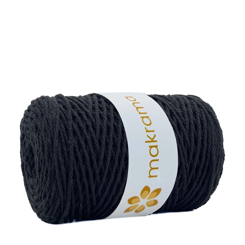 MAKRAMA Cuerda de Algodón 2mm Macramé 200 Metros 500gr Colores