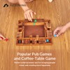 ApudArmis 4-Way Shut The Box, Large Wooden Board Game Set