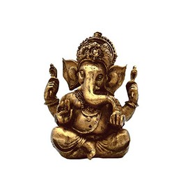 aqasha® Ganesha Elephant God Statuette Figurine Statue Sculpture Shiva Resin Decoration for Desk Living Room 13 cm x 7 cm x 7 cm