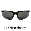 Apex Bifocal Safety Glasses UV400 Magnifying Reading Eyewear 1.50 Magnifier