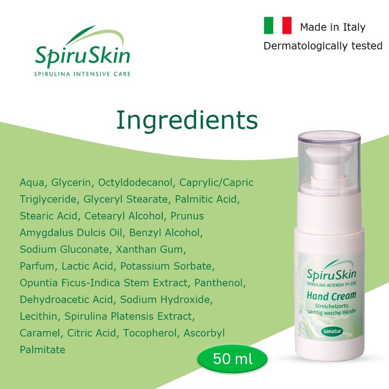 Sanatur SpiruSkin Hand Cream Pumpflasche 1er Pack (1 x 50