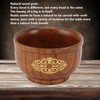 Wooden Rice Bowl Jujube Wood Anti Scald Exquisite Elegant Round