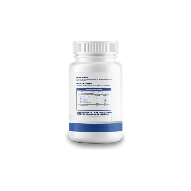 Carnitina Naima 300 Cápsulas 1200 Mg Por Porción Pack