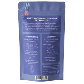 Zikoffee Zichorienkaffee I Koffeinfreier Kaffee-Ersatz, Kaffee-Ersatz aus 100% Zichorienwurzel I Die natürliche und schmackhafte Alternative zu Bohnenkaffee