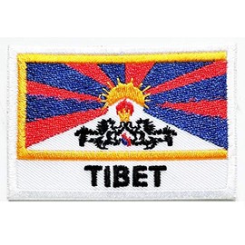 Tibet Flag Embroidered Sew On Patch for Clothes Bag T-Shirt Jeans Biker Badge DIY Fashion Costume Badge Sign Symbol Patch