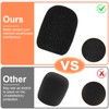 LICQIC 10 Pcs Headset Microphone Foam Cover, Mini Windscreens Sponge,