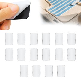 16PCS Grippers for Rugs Reusable Rug Corner, Non Slip Hook and Loop Rug Tape Pads to Prevent Curling and Sliding, Carpet Grippers for Hardwood Floors, Tiles, Laminate and Smooth Surfaces