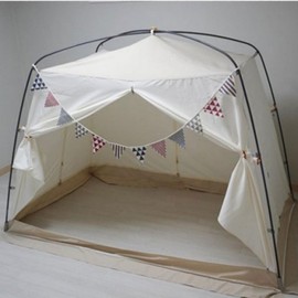 Bottomless 4-Door Easy Room Heating Tent - Indoor Winter Warmth & Windproof Insulation Tent Heating Tent King