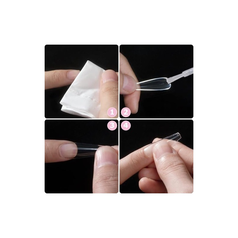 Carehabi Nail Tips, Pack of 500 False Nail Acrylic Artificial