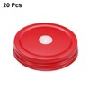 sourcing map 20pcs Mason Jar Lids with Straw Hole Regular