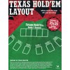 Texas hold'em tabletop playing felt layout