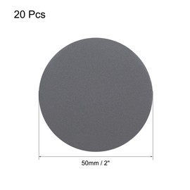 sourcing map 2 Inch Wet Dry Sanding Discs 1200 Grit Hook and Loop Sanding Disc Silicon Carbide Sandpaper 20pcs