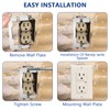 20 Pcs Wall Plate Spacer- Metal Flush Fit Device Leveling