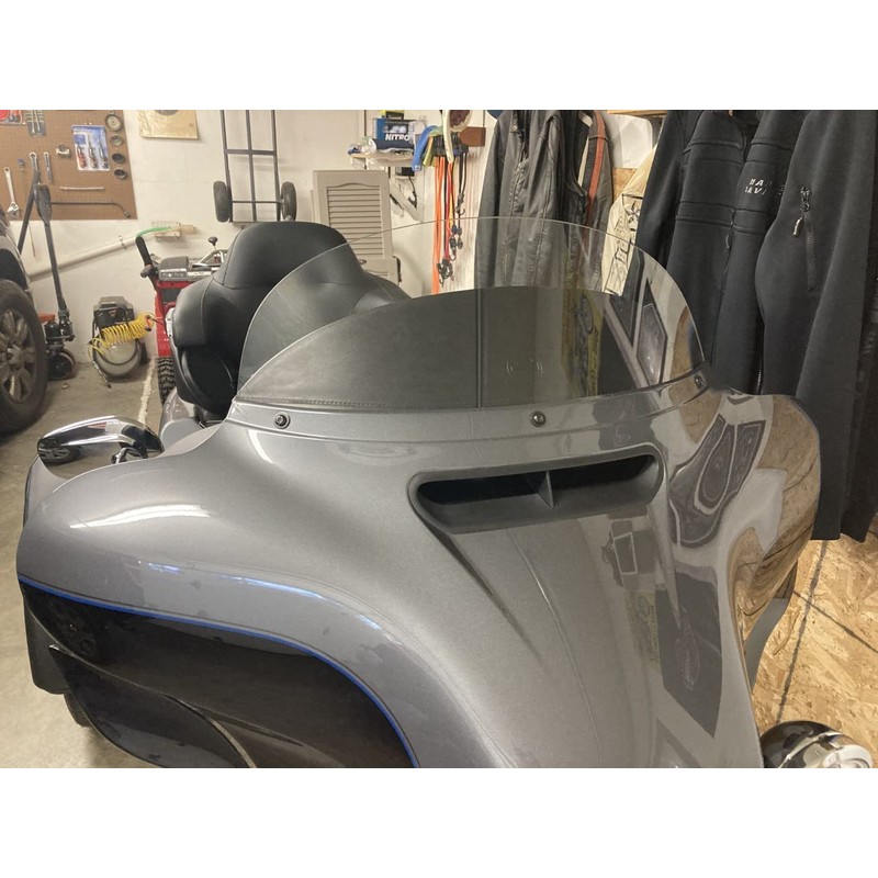 Sled Shields 8" CLEAR windshield compatible with Harley Davidson Street