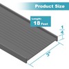 3" Garage Door Bottom Seal Weatherstrip in Grey - 1/4"