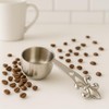 Nickel Fleur de Lis Coffee Scooper. Tea Scoop - Set