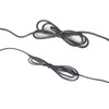 HHTHH 1000 pcs 8 inch Black Cable Twist Ties Plastic
