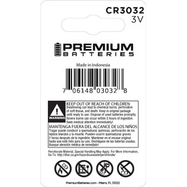 Premium CR3032 Battery 3V Lithium Coin Cell - Japanese Engineered High Capacity Batteries (1 Pack)