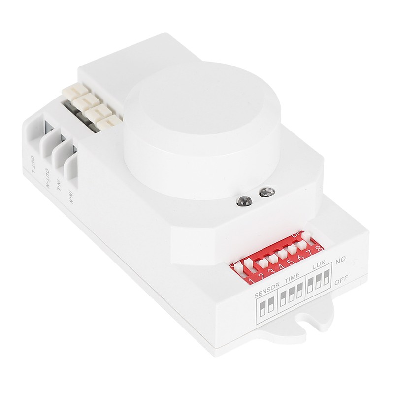 Smart 5.8GHz Microwave Radar Sensor Dial Adjustable Light Dip-Switch Indoor