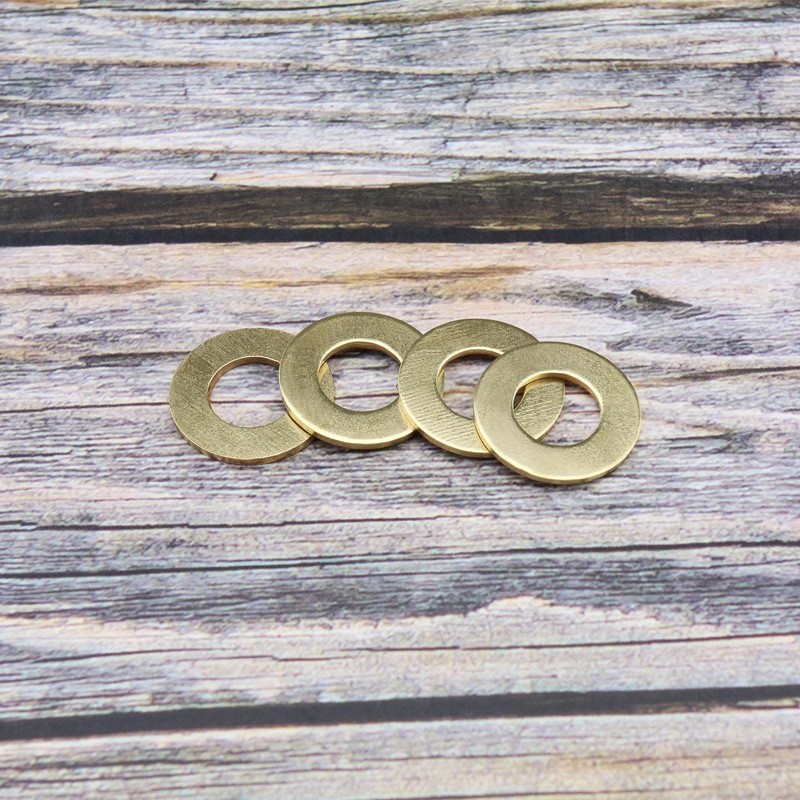 ECSiNG 180PCS Brass Flat Washer Assortment Set 8 Sizes M2