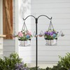 Hand Blown Glass Hummingbird Feeders for Outdoors with Hanging Planter(11