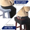 BUYUE Saddle Stool Seat Cushion, Luxury Triangle Fashion Jacquard with