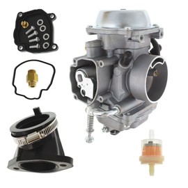 Silscvtt Carburetor Replacement for Polaris Hawkeye 300 400 Replacement for Magnum 425 Replacement for Worker 500 Carb with Intake Boot