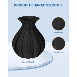 DURAMIC 3D Matte PLA Filament 1.75mm Black Red 2 Pack, 1kg Cardboard Spool Matte Finish 3D Printer Filament PLA 1.75mm Dimensional Accuracy 99% +/- 0.03 mm, Printing with FDM 3D Printer