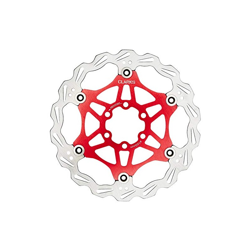 Clarks Cycle Systems CFR-06 Lightweight Floating 6-Bolt Disc Brake Rotor,