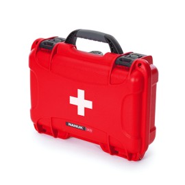 Nanuk 909 Waterproof First Aid Prepper Survival Gear Dust and Impact Resistant Case - Empty - Red, 909-FSA9