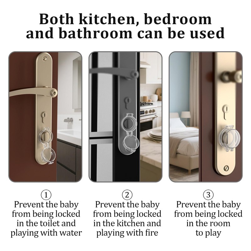 2 Pack Deadbolt Child Safety Lock Cover - Child Proof