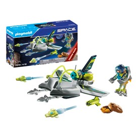 PLAYMOBIL Space Promo Pack 71370 Hightech Space-Drohne, Raumfahrt, Weltraum, Jetbag und schussfähige Kanonen, Spielzeug für Kinder ab 4 Jahren