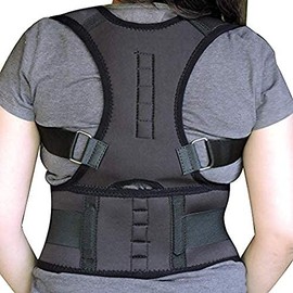 Adjustable Magnetic Posture Corrector to Correct Crooked Posture and Improve Posture, Magnetic Posture Support to Relieve Back, Neck and Spine Pain (Medium)