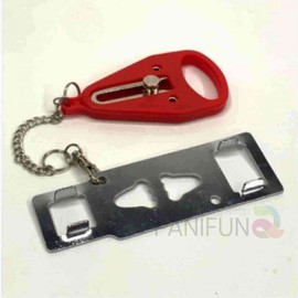 Portable Double Lock Front Door Security Latch Auxiliary Lock 2ea