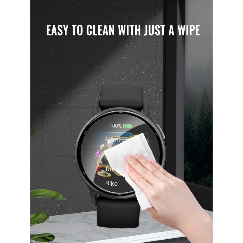 UYRUREL Screen Protector for Garmin Vivoactive 6, High-definition Scratch Resistant