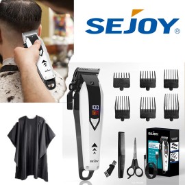 SEJOY Professional Hair Clippers Cordless Beard Trimmers Barber Hair Cutting Kit