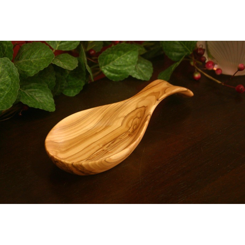 Handmade Olive Wood Kitchen Spoon Rest from Holy Land/Bethlehem