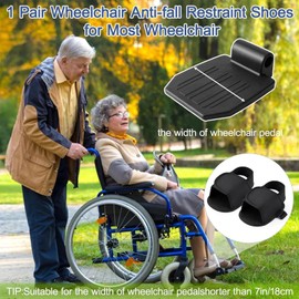 Wheelchair Leg Strap - Wheelchair Foot Rest,2 Pack Anti-Fall Adjustable Footrest Attachment For Elderly Disabled Adults Mobility Recover