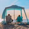 AMMSUN Beach Cabana, 6.2'×6.2' Beach Canopy, Easy Set up and