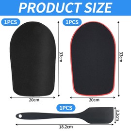CVFRTT 2 Pcs Blender Glide Pads And 1 Pc Spatula, Kitchen Aid Accessories, Kitchen Utensil Base Pads, Kitchen Gadgets