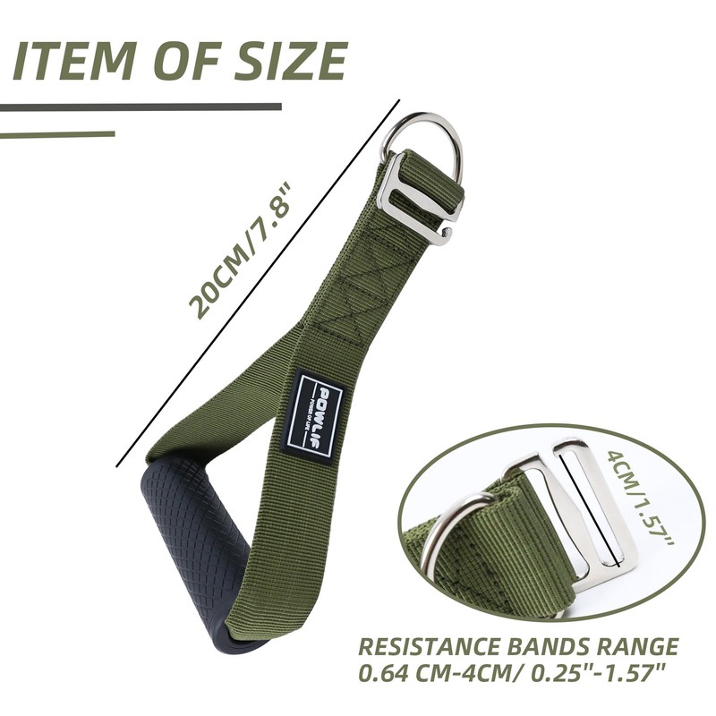 POWLIF Resistance Bands Handles, Multi-Purpose Exercise Handles for Resistance Bands,