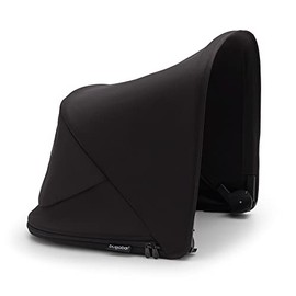 Bugaboo Fox 5 Sun Canopy Midnight Black with UPF 50 Sun Protection Treatment and Peekaboo Panel