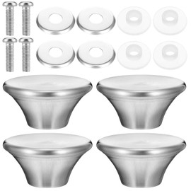 HJZHII Set of 4 Stainless Steel Pot Lid Handles, Pot Lid Handle, Universal Pot Lid Knob, Handle, Pan Lid, Replacement Pot Lid Handles, Heat-Resistant Replacement Handle with Screws for Pot Lid,