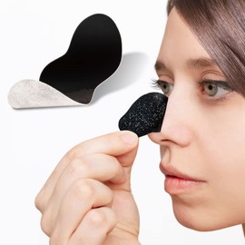 Blackhead Plasters, 80 Strips Blackhead Nose Bamboo Charcoal for Deep Cleaning of the Nose, Blackhead Nose for Women and Men, Removal of Blackheads and Pores