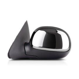 For Ford F-250 1997 1998 1999 Door Mirror Driver Side | Power | Non-Heated | Chrome | Replacement For F85Z 17683 FAB | FO1320138