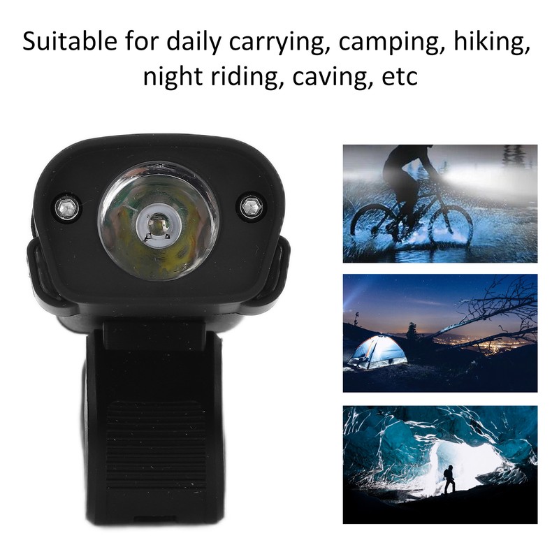 Bike Headlight Aluminum Alloy 5 Levels Black Front Bike Lights