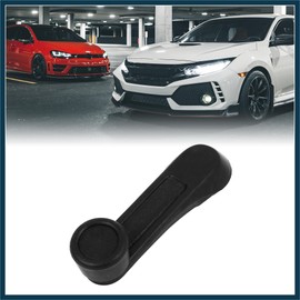 TUCKBOLD 10mm 0.4" Diameter Car Door Window Winder Cranks Handle Lever 11cm Long Black Universal Automotive Parts