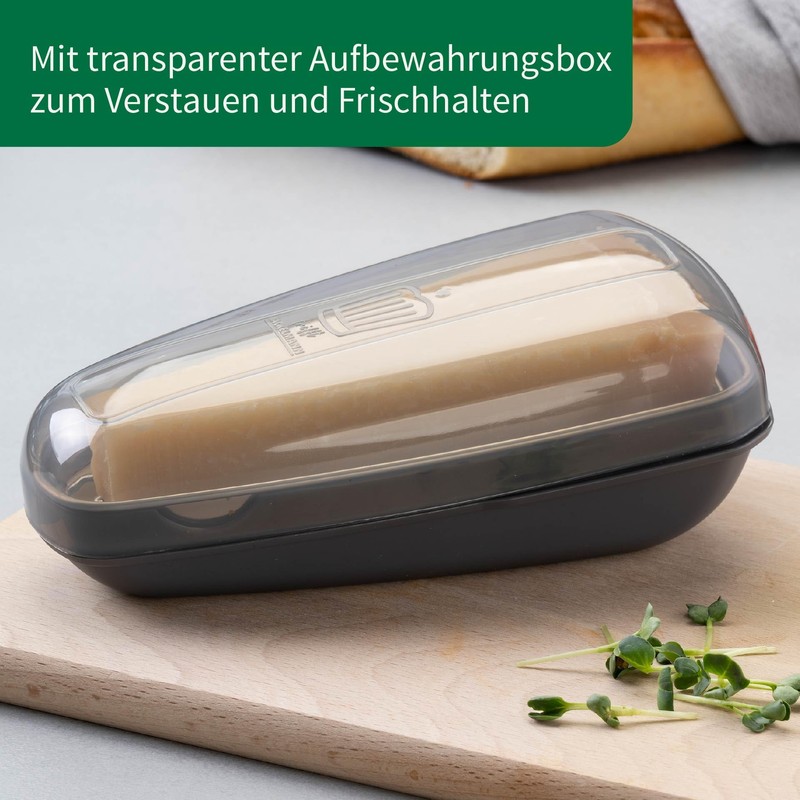 Chefkoch trifft Fackelmann Parmesan Grater with Container - Stainless Steel